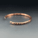 Men's Personalized Thin Copper Cuff- Style 3