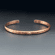 Men's Personalized Thin Copper Cuff- Style 3