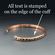 Men's Personalized Thin Copper Cuff- Style 3
