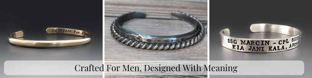 Men's 14k Gold & Sterling Silver Cuffs