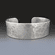 Mens Silver Hammered Cuff | Aluminum Multiple Widths