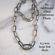 Paperclip Chain Necklace with Carabiner Clasp | Stainless Steel