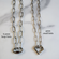 Paperclip Chain Necklace with Carabiner Clasp | Stainless Steel