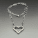 Paperclip Chain Necklace with Heart Charm Holder | Stainless Steel