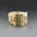 Personalize Mixed Metal Wide Band Ring