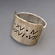 Personalize Mixed Metal Wide Band Ring