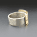 Personalize Mixed Metal Wide Band Ring