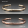 Personalized Copper / Bronze Hammered Cuff| | 7th & 8th Anniversary Gift for Him