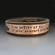 Personalized Copper & Leather Cuff | 3/4 inches
