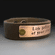 Personalized Copper & Leather Cuff | 3/4 inches