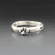 Personalized Furbaby Paw Print Ring | Sterling Silver