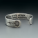 Personalized Hand Stamped Birth Flower Bracelet