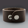 Personalized Long Message Leather Cuff Bracelet | 1.25 inch wide