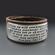 Personalized Long Message Leather Cuff Bracelet | 1.25 inch wide