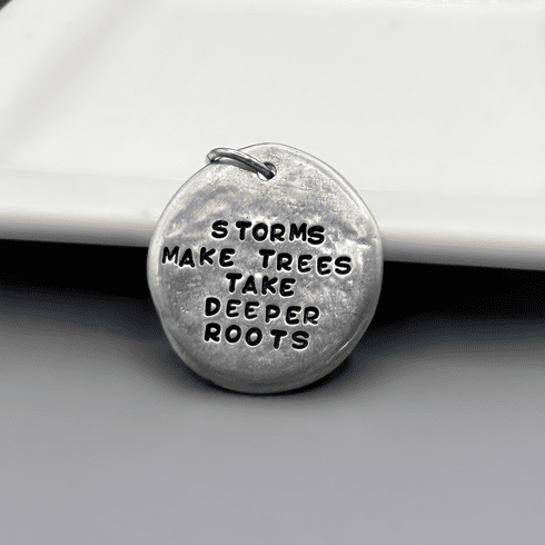 Personalized Pewter Charm | 1 inch