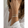 Personalized Thin Sterling Silver Cuff | 4mm