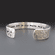 Personalzied Black Onyx and Silver Layering Bracelets
