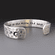 Personalzied Black Onyx and Silver Layering Bracelets