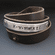 Personalzied Engraved Leather Wrap Bracelet