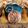 Poppy Flower Pet ID Dog Tag | Brass & Copper