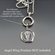 Round Sterling Silver Wedding Ring / Charm Holder Necklace