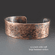 Rustic Hammered Copper Cuff | Multiple Widths