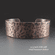 Rustic Hammered Copper Cuff | Multiple Widths