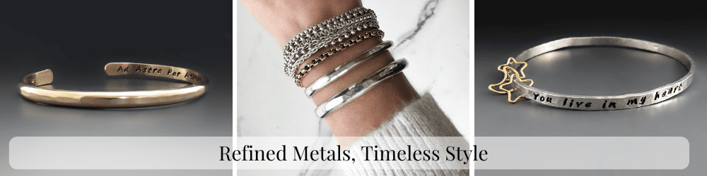 14K Gold & Sterling Silver Cuffs & Bracelets