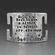 No Noise Slide On Mountain Range Dog Tag | 1 inch Dog Collars