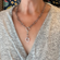 Silver Lariat Paper Clip Charm Holder Necklace | Stainless Steel