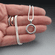 Smooth Sterling Silver Charm Holder Necklace