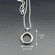 Smooth Sterling Silver Charm Holder Necklace