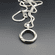 Smooth Sterling Silver Charm Holder Necklace