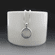 Smooth Sterling Silver Charm Holder Necklace