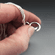 Smooth Sterling Silver Charm Holder Necklace