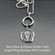 Smooth Sterling Silver Charm Holder Necklace