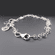 Sterling Silver Letter Charm Bracelet