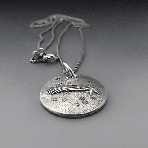Sterling Silver Shooting Star Necklace