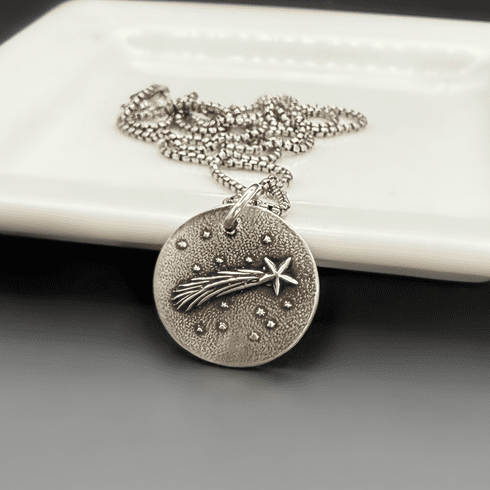 Sterling Silver Shooting Star Necklace