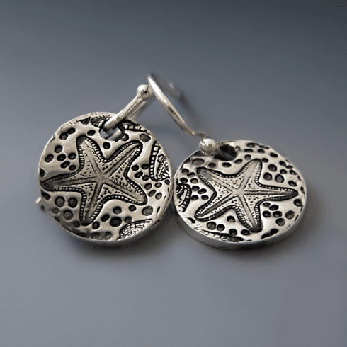 Sterling Silver Starfish Earrings