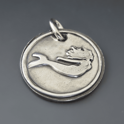 Swimming Mermaid Necklace