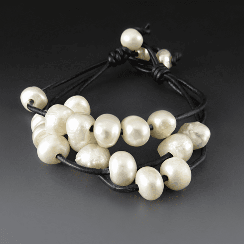 White Fresh Water Pearl Bracelet -SOLD