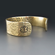Wide Gold Brass Medical Alert Bracelet | 3/4 inches