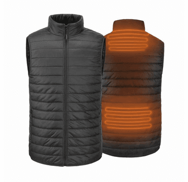 30seven Men's Heated Regular Fit Sleeveless Vest - 5 Volt