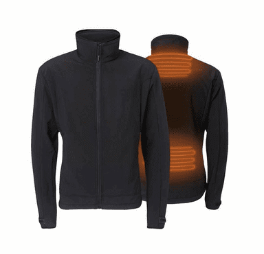 30seven Men's Heated Softshell Regular Fit Jacket with Extra Warm Fleece Lining - 5 Volt