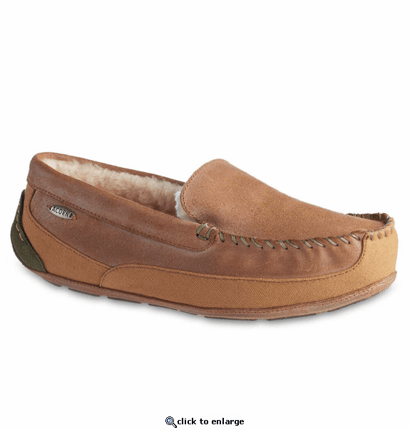 Acorn Men's Hamilton Suede Driving Moccasin Slippers