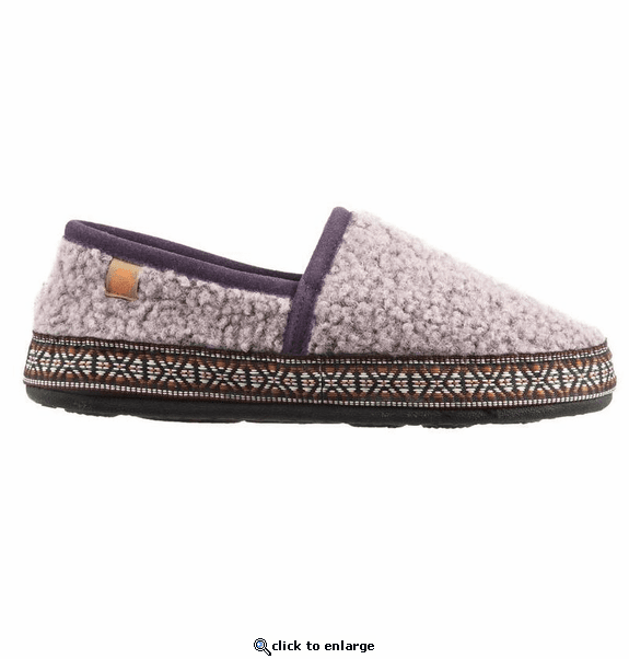 Acorn Women's Woven Trim Moccasins