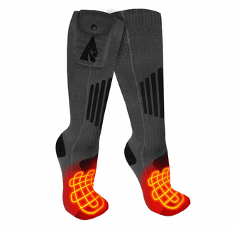 ActionHeat 3.7V Wool Rechargeable Heated Socks 2.0 - Replacement Socks Only