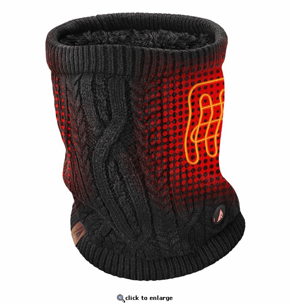 ActionHeat 5V Battery Cable Knit Heated Neck Gaiter