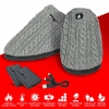 ActionHeat 5V Battery Heated Cable Knit Slippers